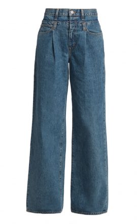 Monogram Flock Seasonal Slim Denim Jeans - Ready to Wear