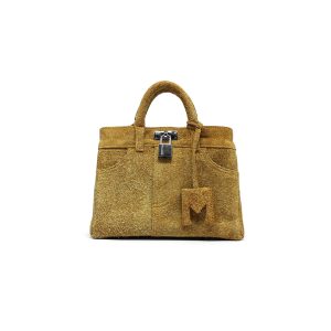 Bag Nina Velour Camel Small