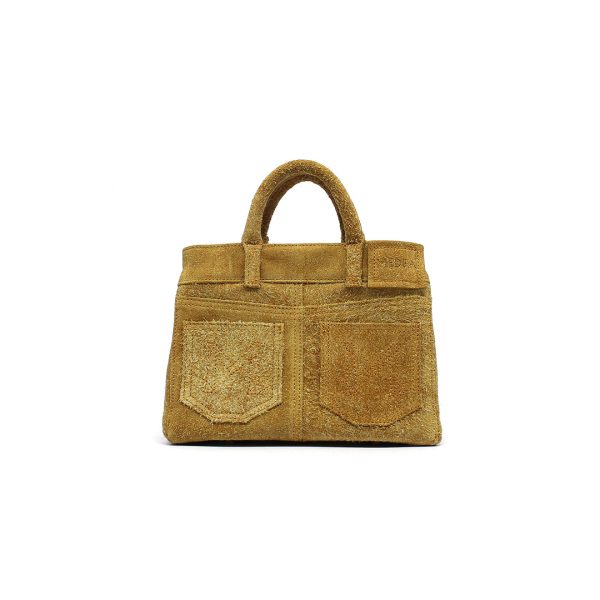 Bag Nina Velour Camel Small - Image 3