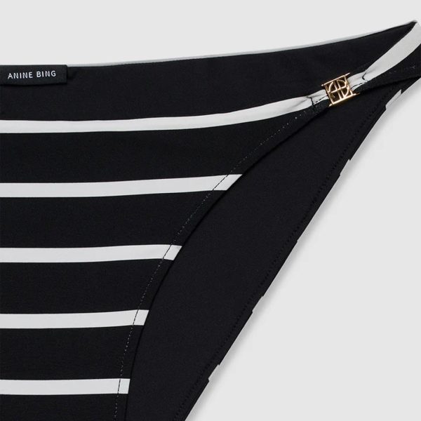 Bottom Bellamy in Black & Cream Stripe - Image 3