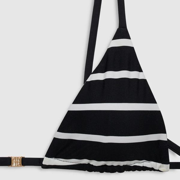 Top Bellamy in Black & Cream Stripe - Image 3