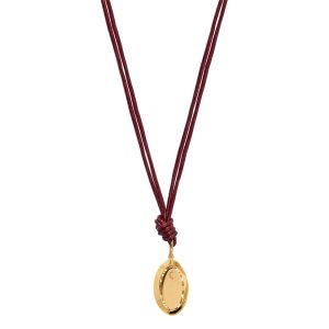 Necklace Angel in Burgundy