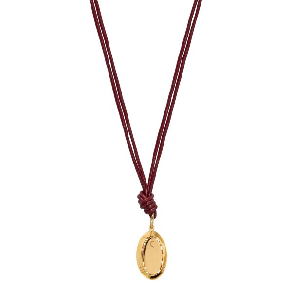 Necklace Angel in Burgundy