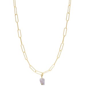 Necklace Diamond Pink Quartz