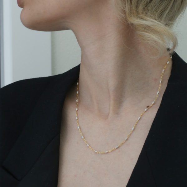 Necklace Pearly White - Image 3