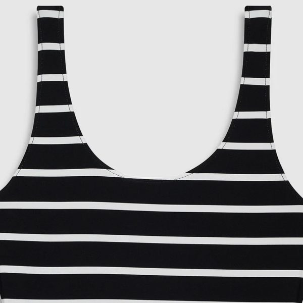 Swimsuit Jace in Black & Cream Stripe - Image 3