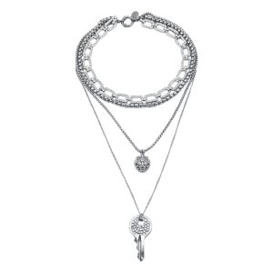 Necklace Layers in Silver