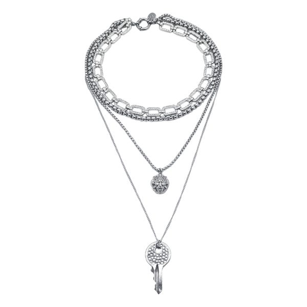 Necklace Layers in Silver