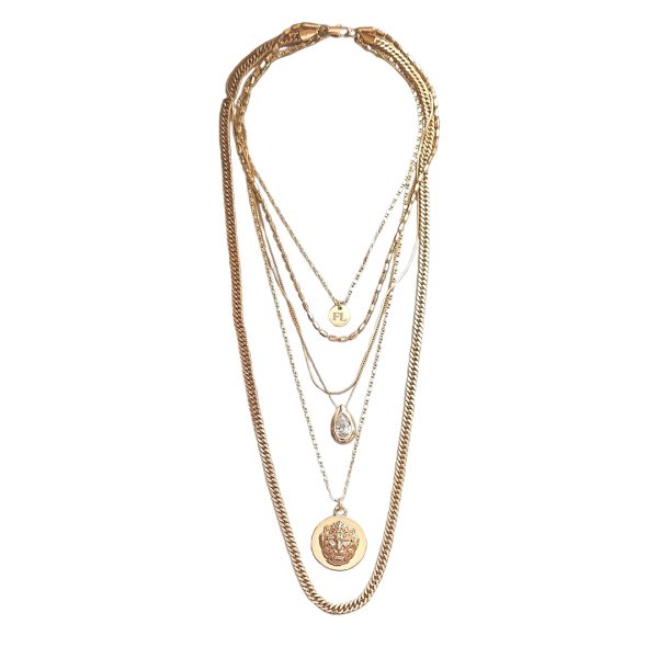 Necklace Layers in Gold