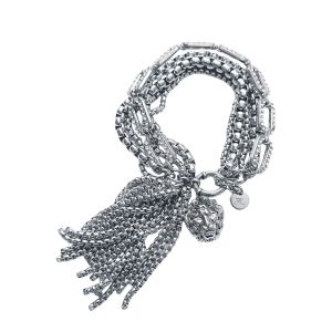 Bracelet Lion Crystals in Silver