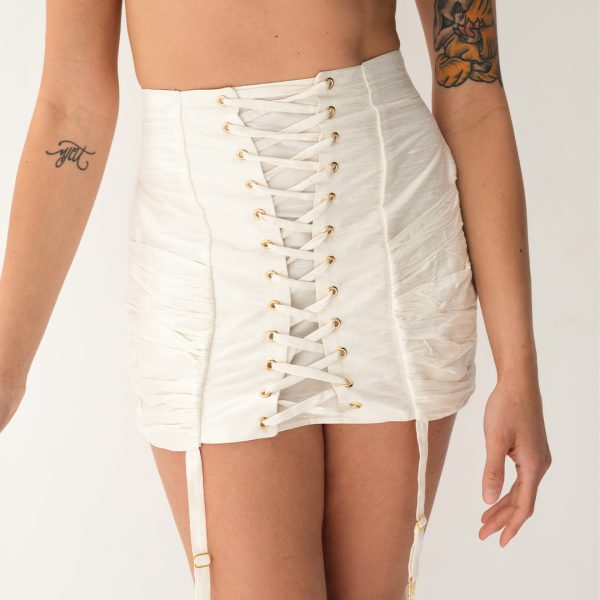 Skirt Silk Epoque in White