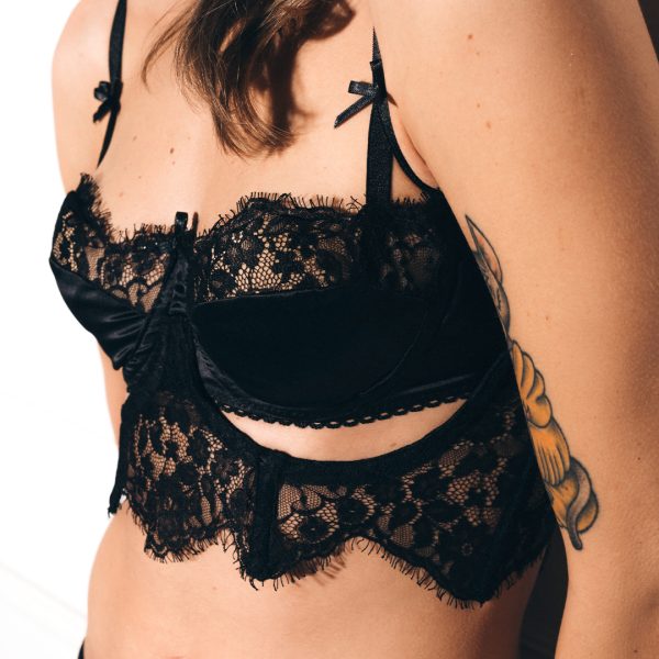 Underbustier Lilith's Embrace in Black
