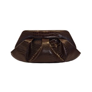 Bag Emera Croco in Ebony