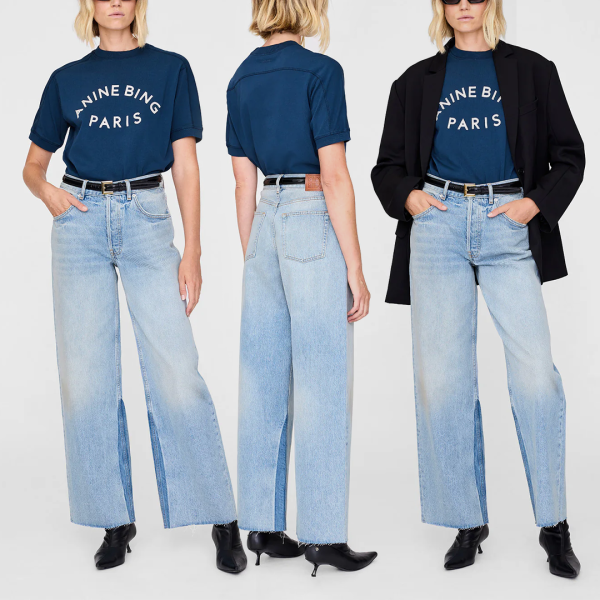 Tee Jaylin Paris in Washed Navy - Image 3