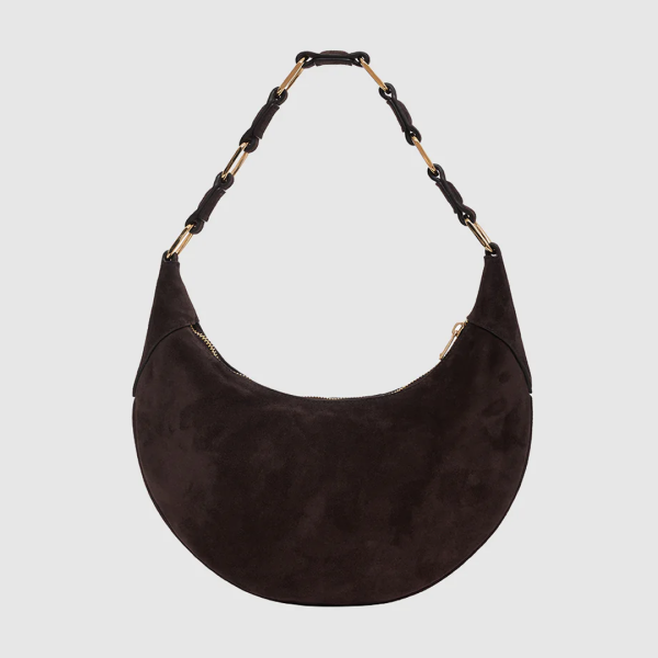 Bag Kate Hobo in Dark Brown Suede - Image 2