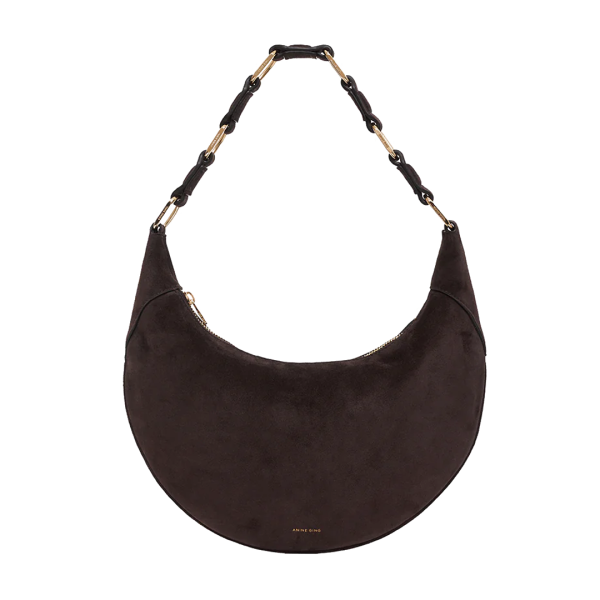 Bag Kate Hobo in Dark Brown Suede