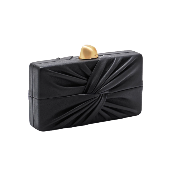 Clutch Lisse in Black - Image 2