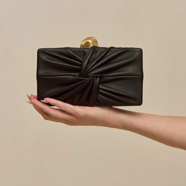 Clutch Lisse in Black - Image 4
