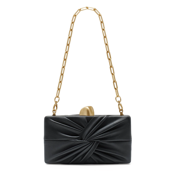 Clutch Lisse in Black - Image 3