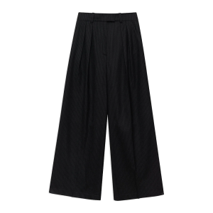 Trousers Lou in Black Pinstripe