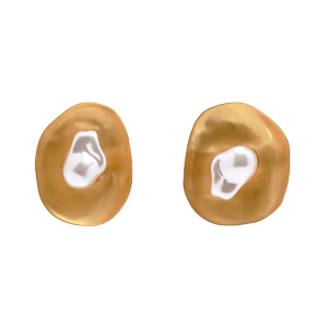 Earrings Marzia in Brushed Brass