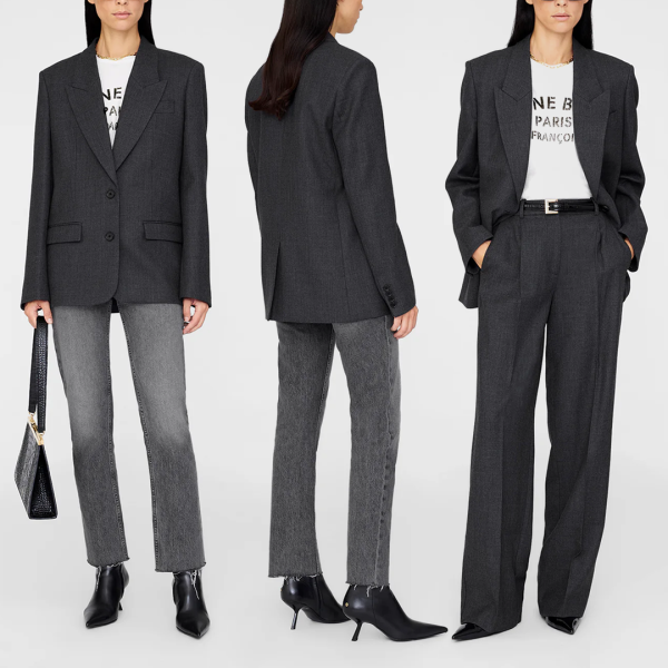 Blazer Ross in Dark Grey - Image 3