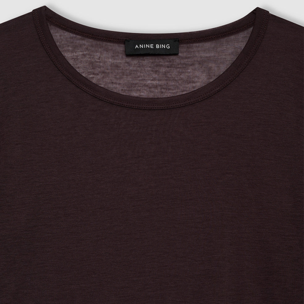 Tee Sylvie Long in Dark Brown - Image 2