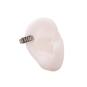 Ear Cuff Crystal Multi in Silver