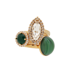 Ring Cluster in Green
