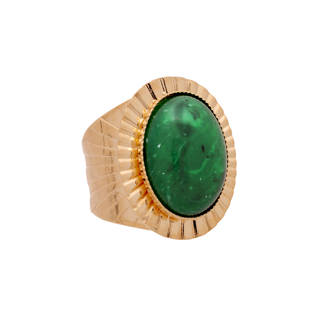 Ring Lily Pad in Green