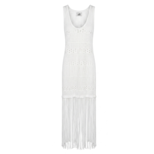 Dress Fringe in White