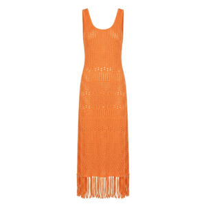 Dress Fringe in Coral