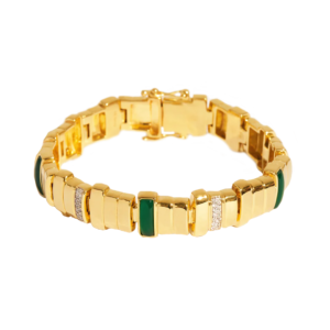 Bracelet Empreinte in Onyx Vert