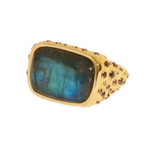 Ring Empreinte in Labradorite